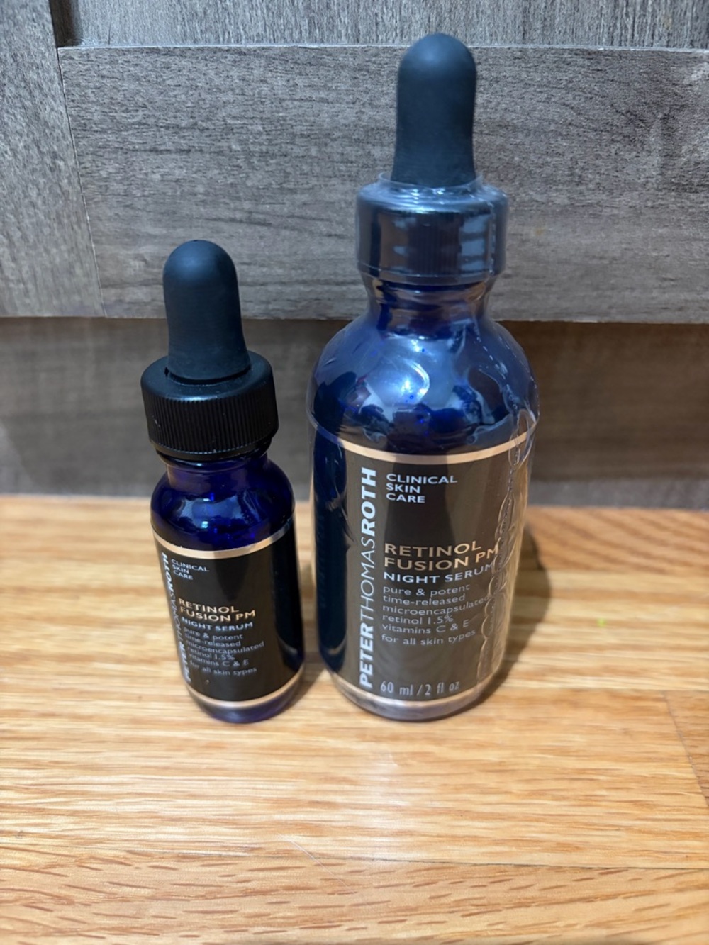 Peter Thomas Roth Blue Glass Retinol Fusion PM Night Serum Set